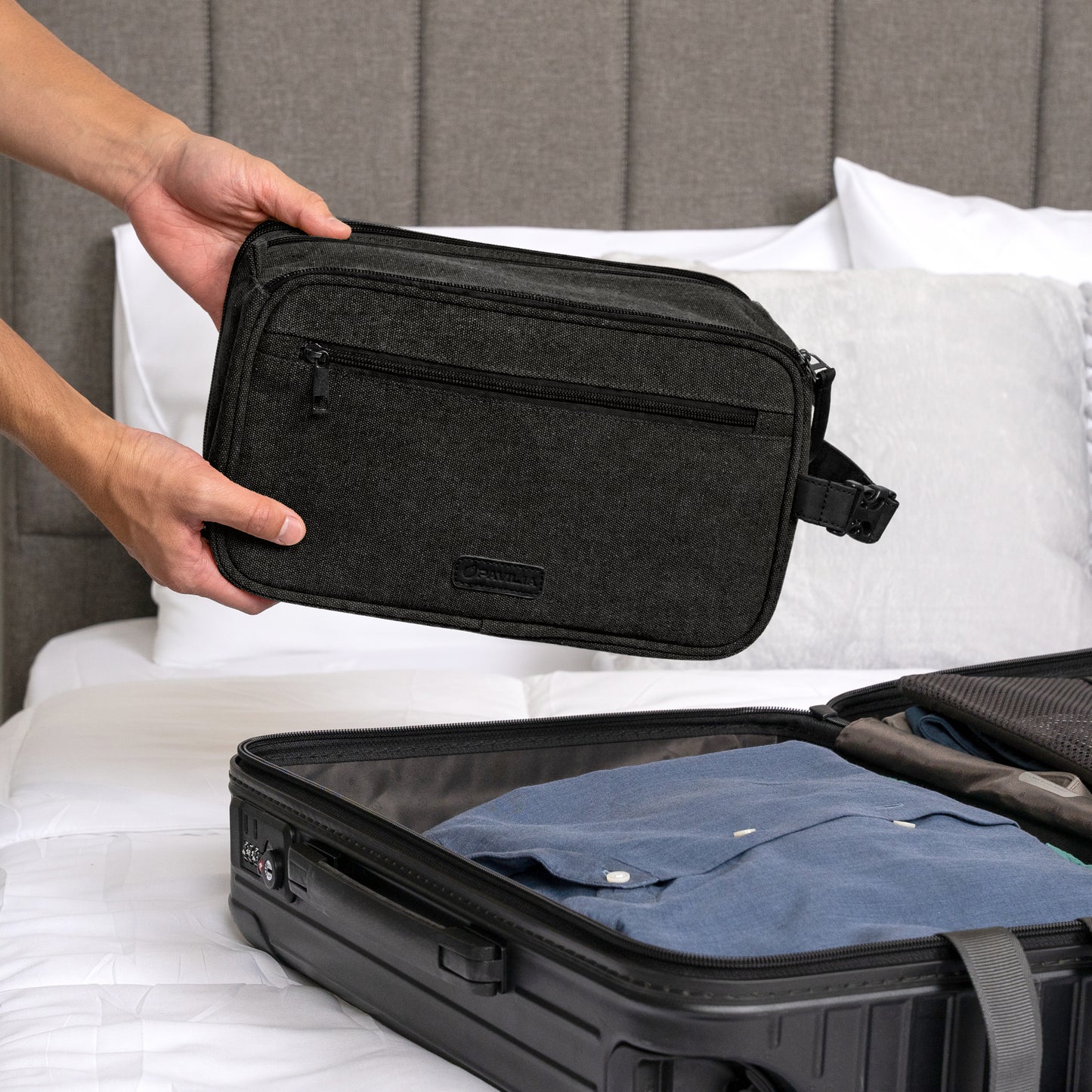 Canvas Dopp Kit Toiletry Bag