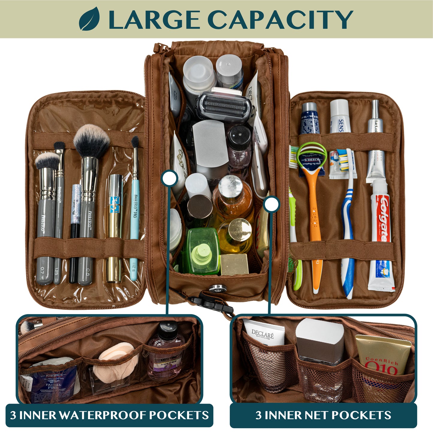 Men's Deluxe Dopp Kit Toiletry Bag