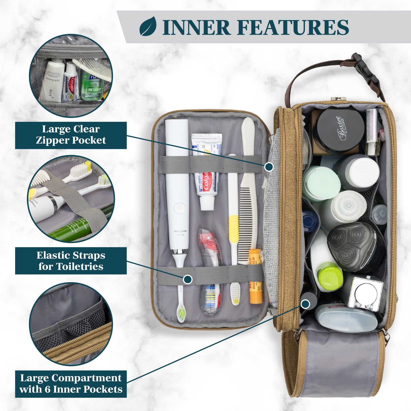 Canvas Dopp Kit Toiletry Bag