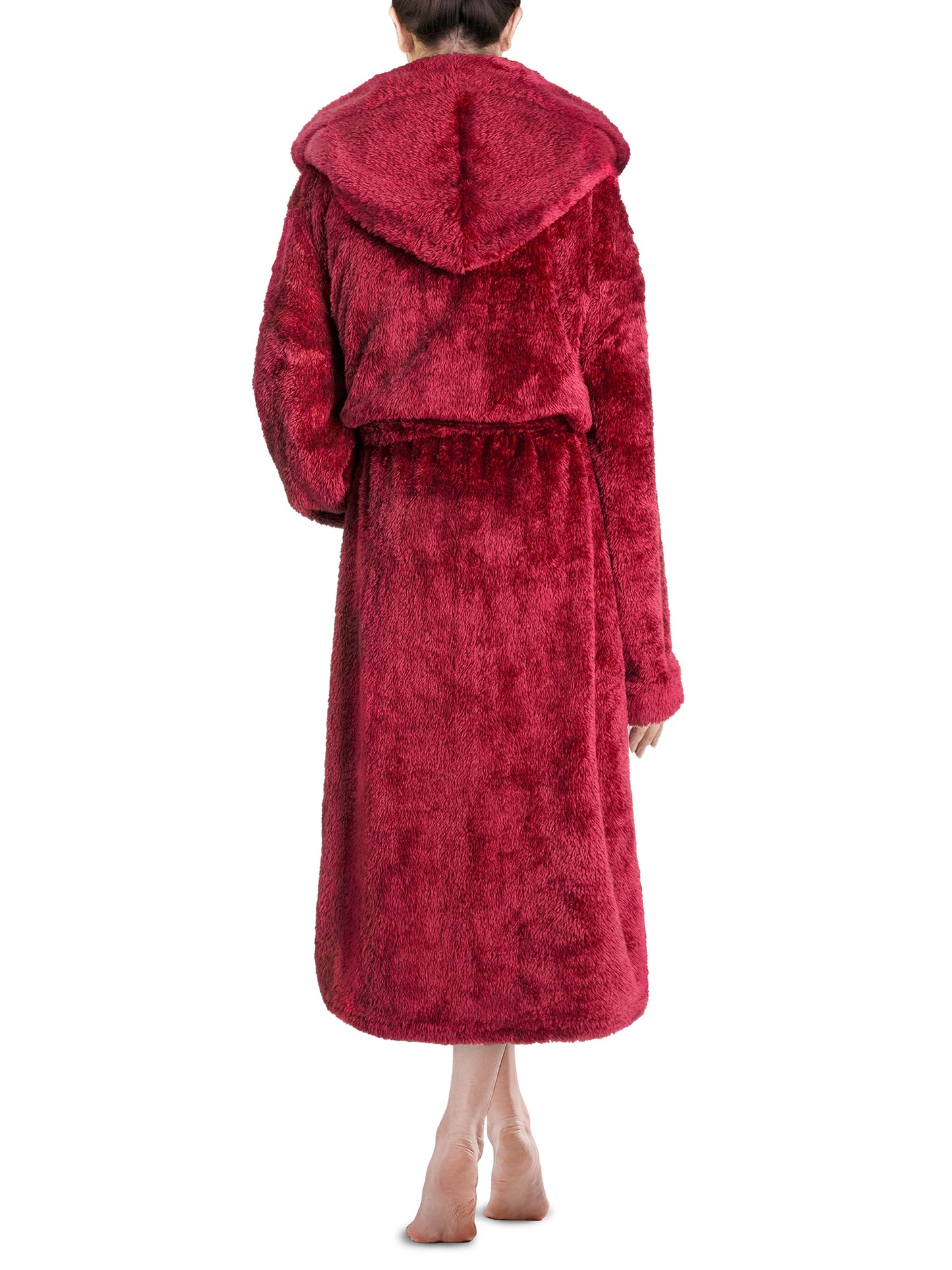 Women's Sherpa Fluffy Robe with Hood
