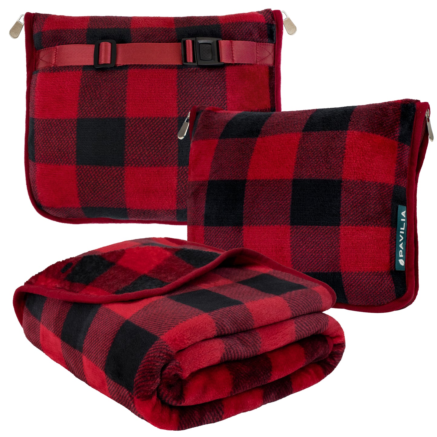 Premium Fleece Travel Blanket Pillow