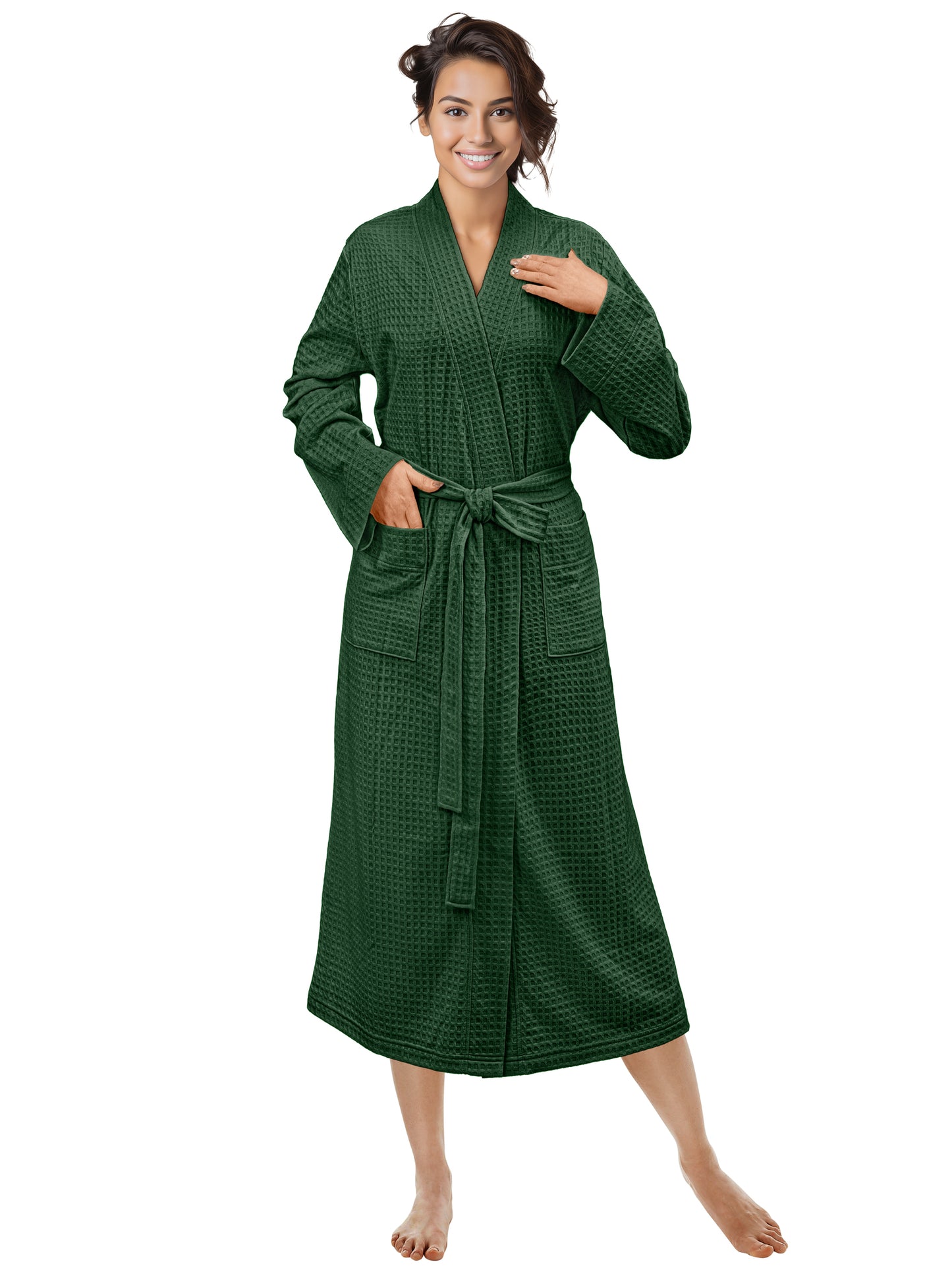 Women's Waffle Texture Knit Robe