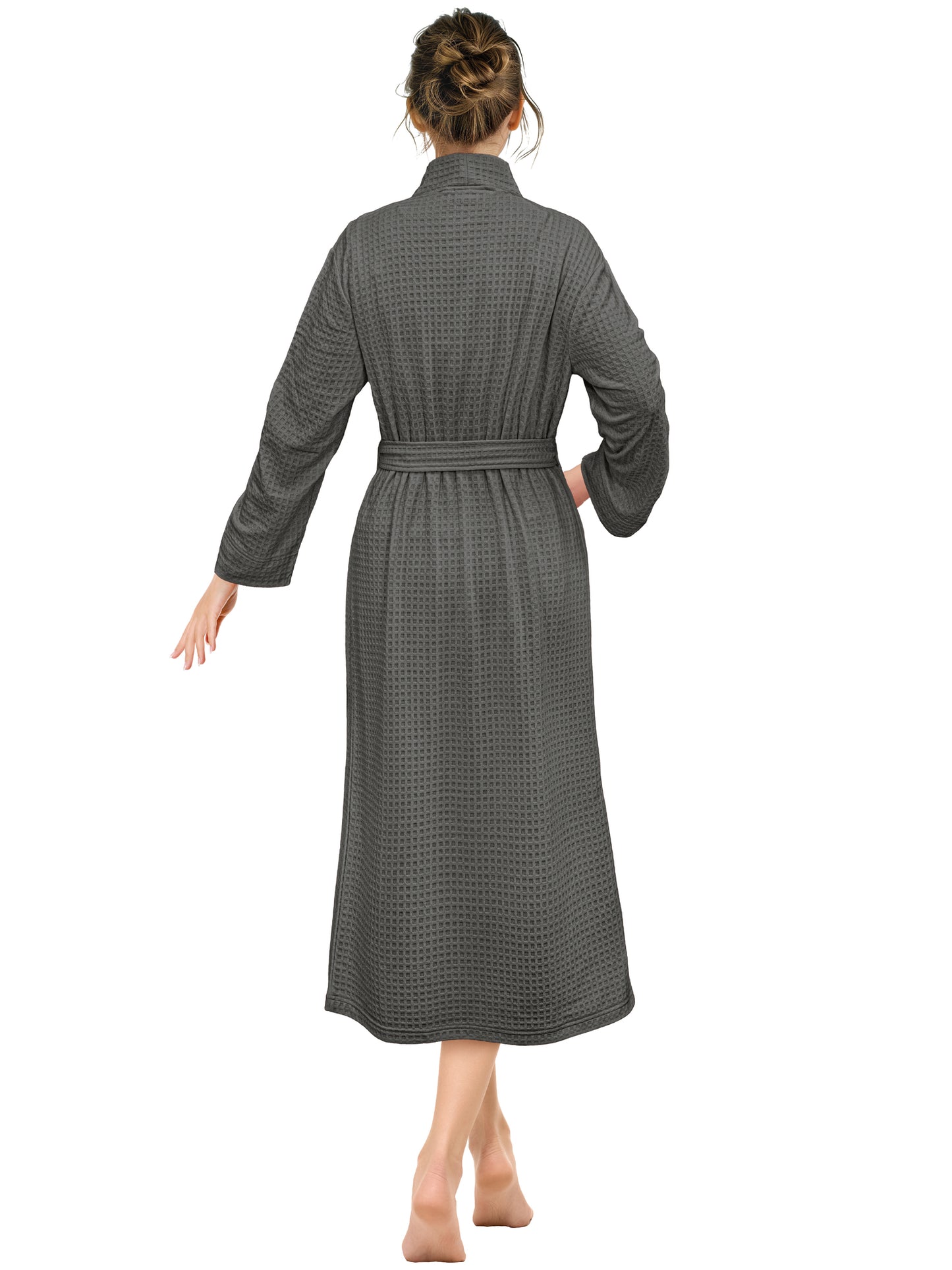 Women's Waffle Texture Knit Robe
