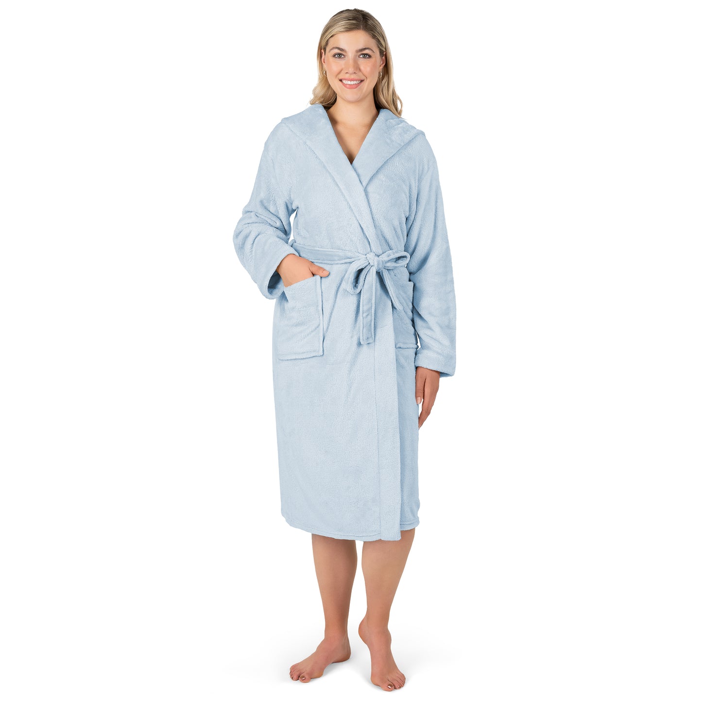 Women's Classic Fleece Robe with Hood