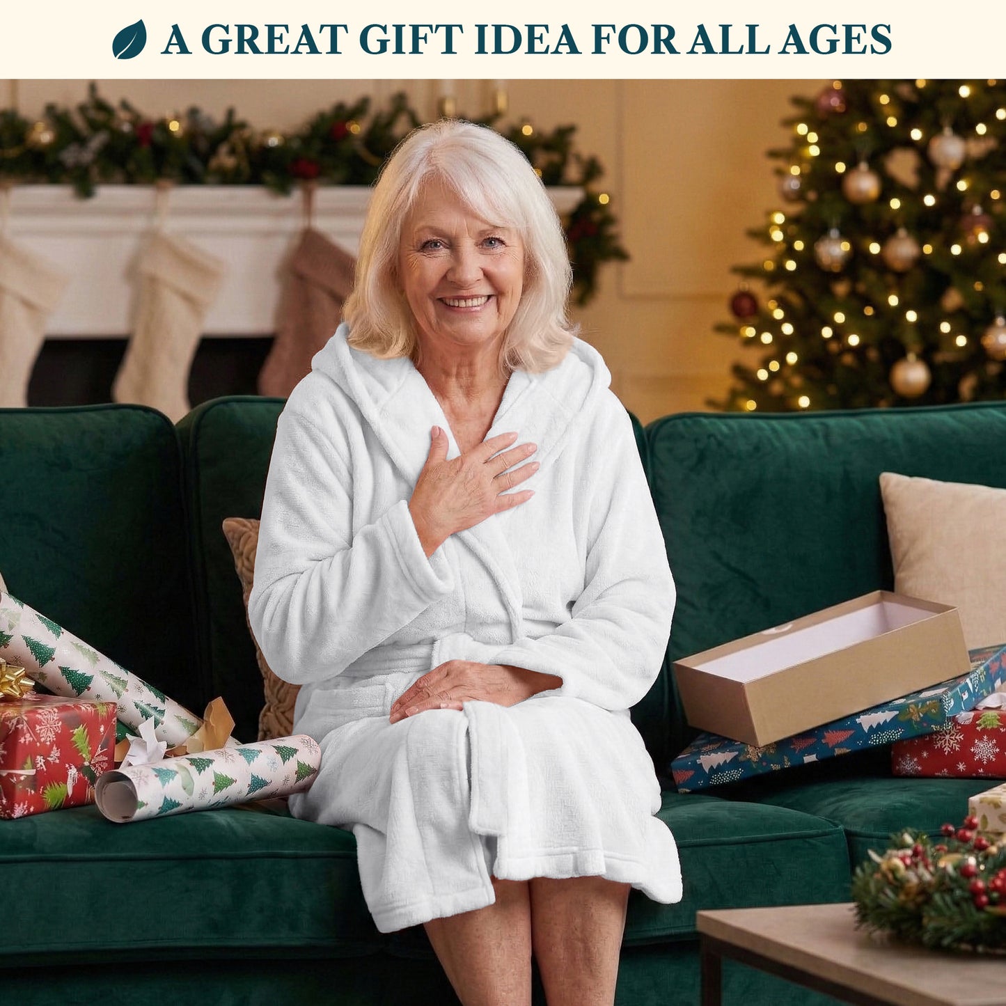 Women's Classic Fleece Robe with Hood