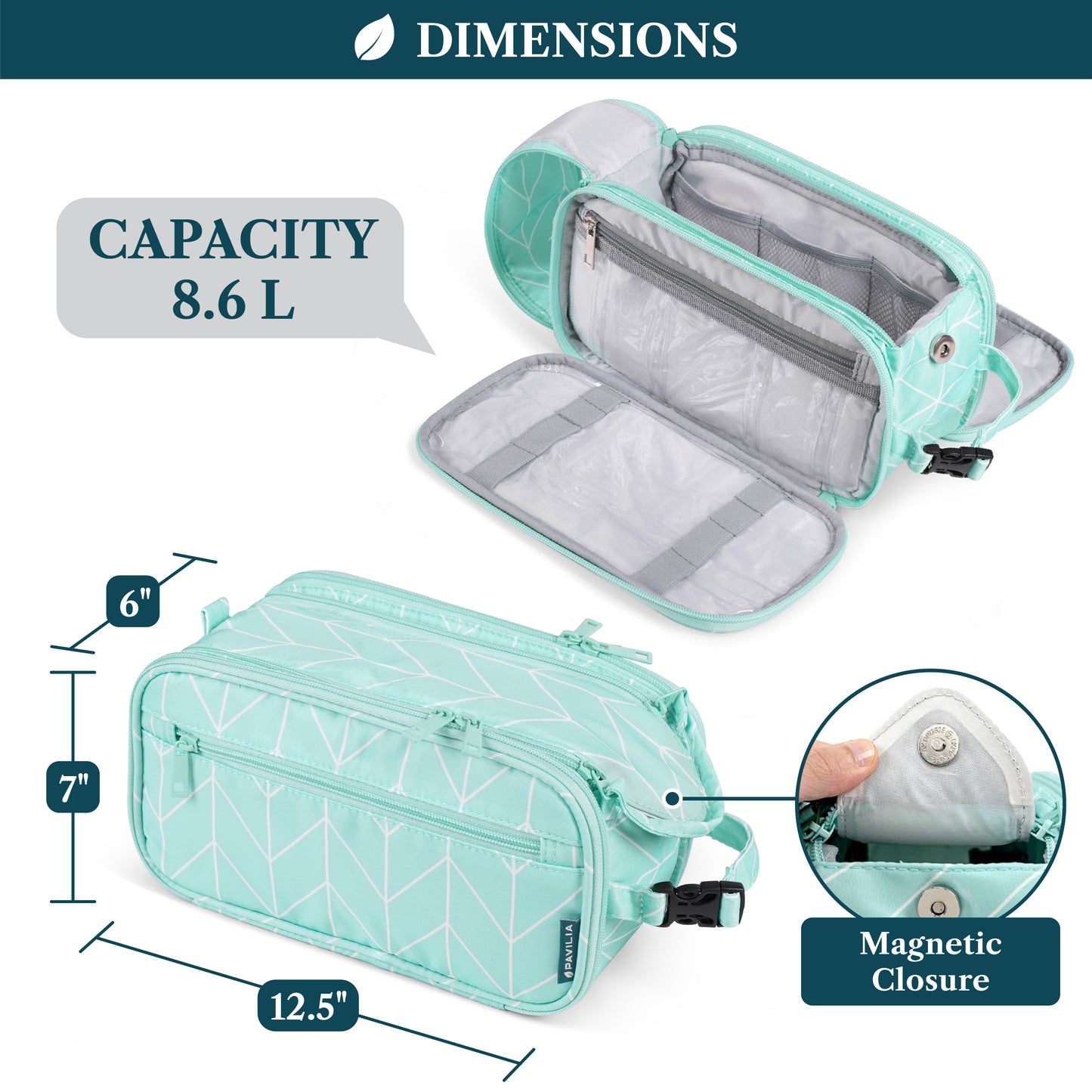 Men's Deluxe Dopp Kit Toiletry Bag