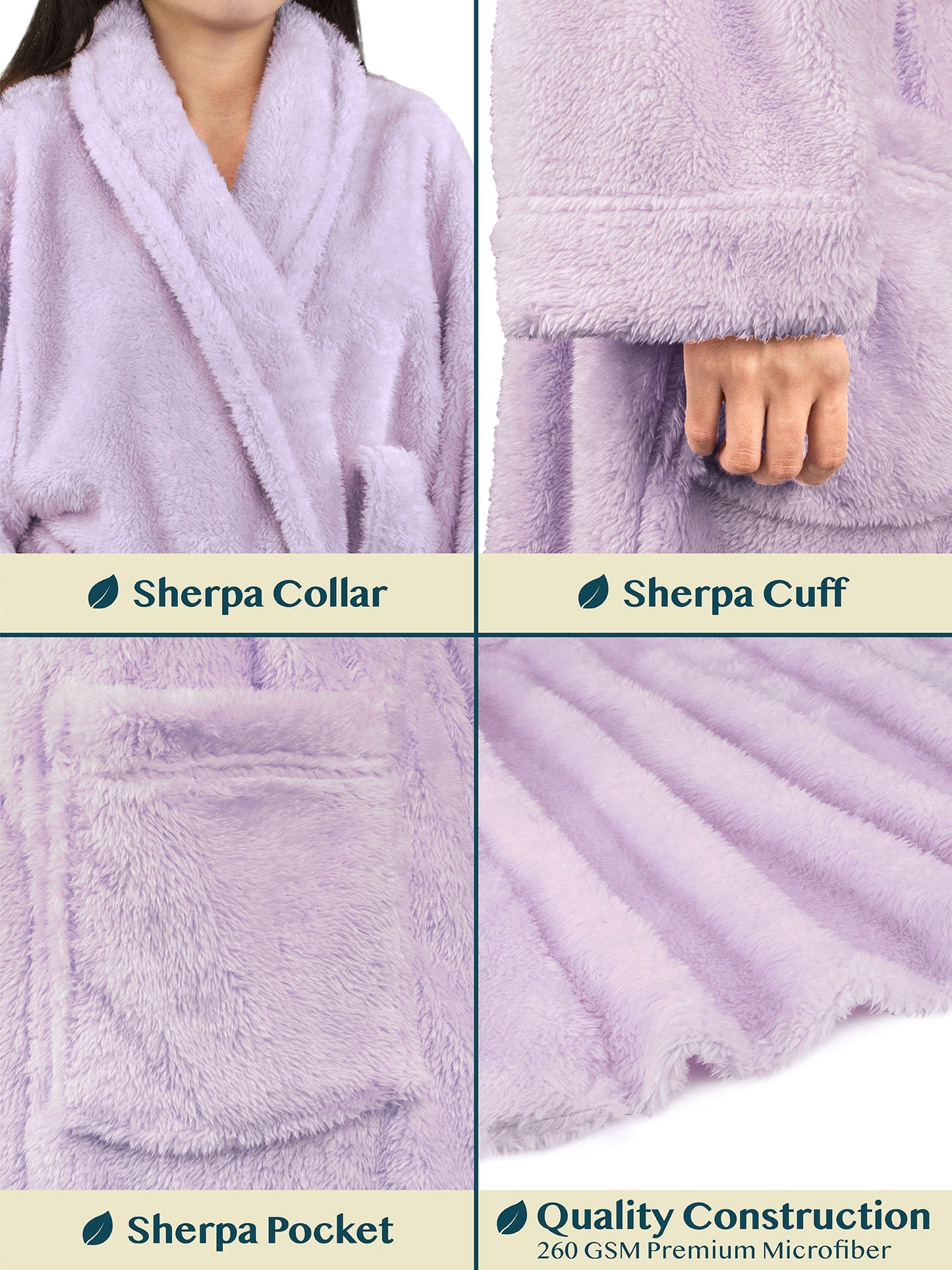 Women's Sherpa Fluffy Robe