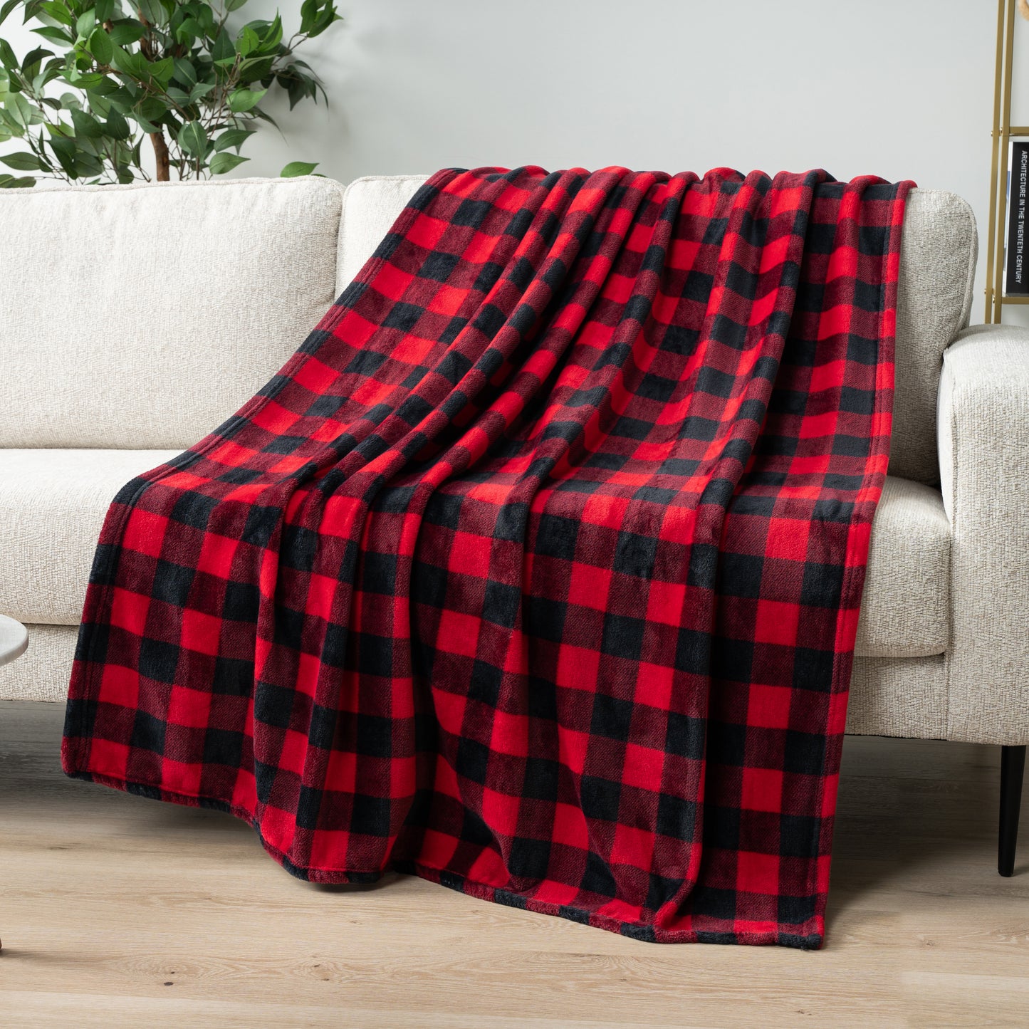 Checkered Fleece Blanket