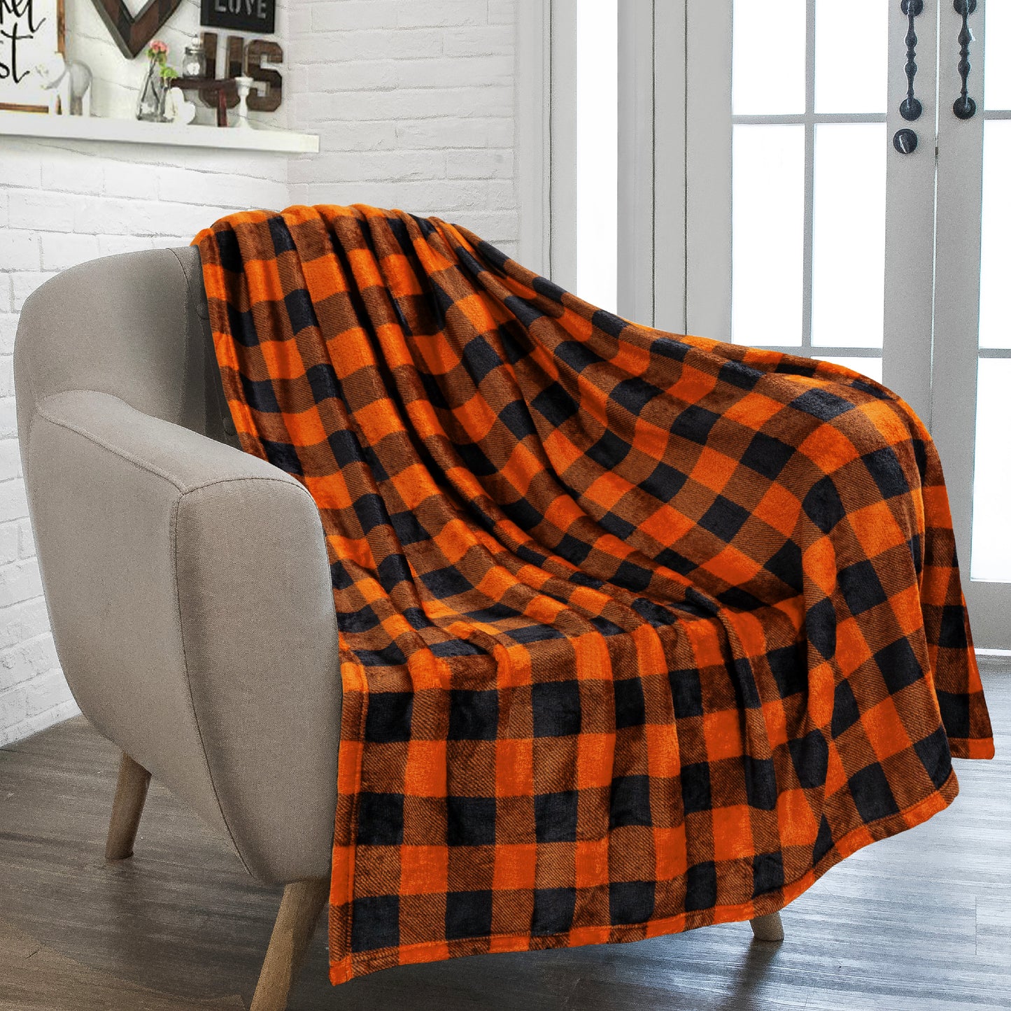 Checkered Fleece Blanket