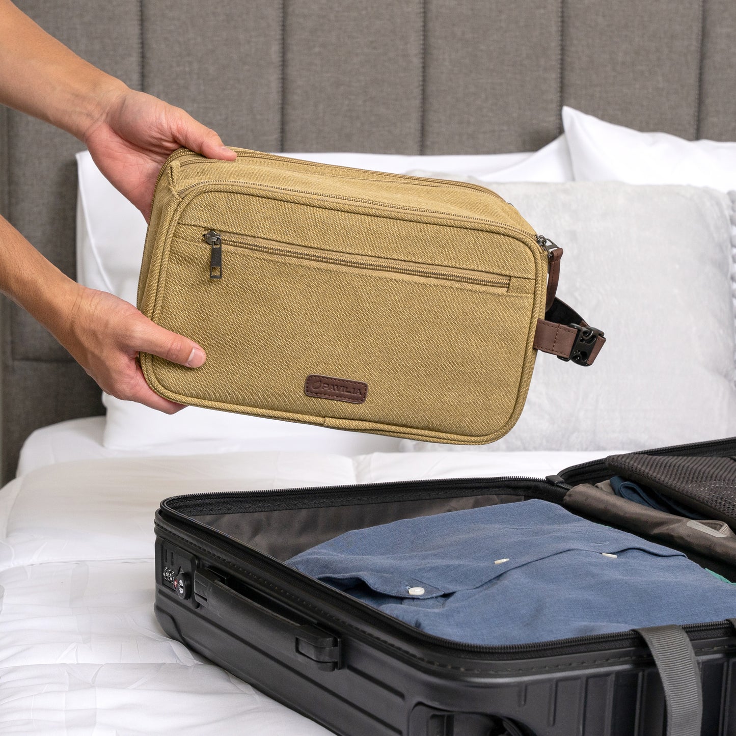 Canvas Dopp Kit Toiletry Bag