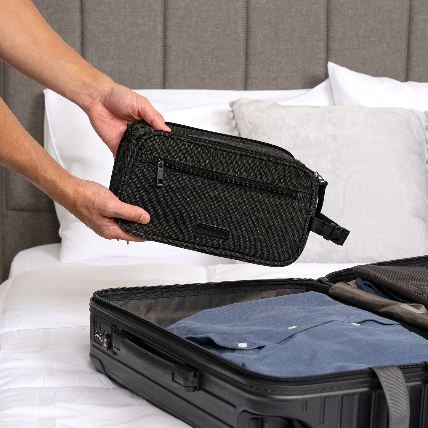 Canvas Dopp Kit Toiletry Bag