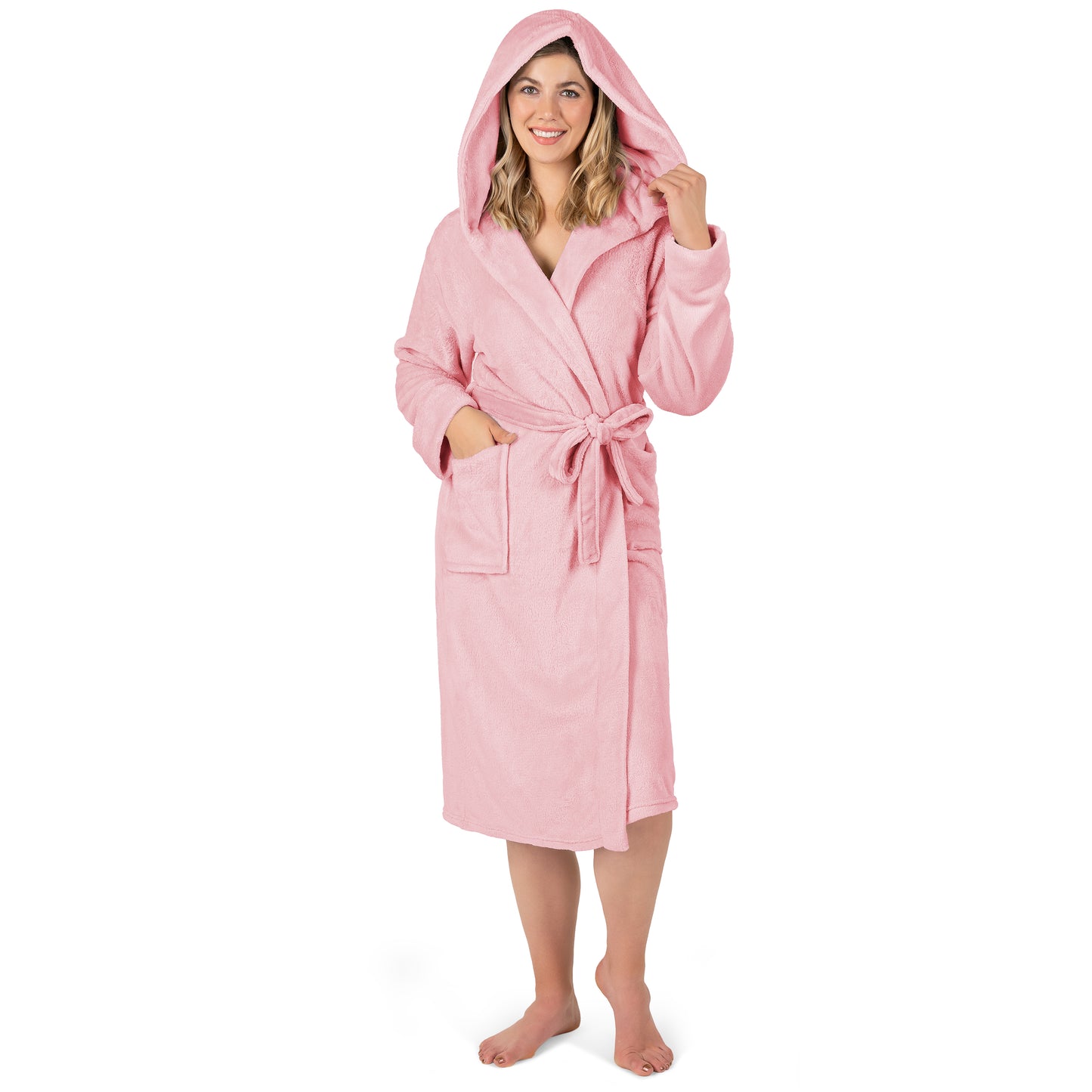 Women's Classic Fleece Robe with Hood