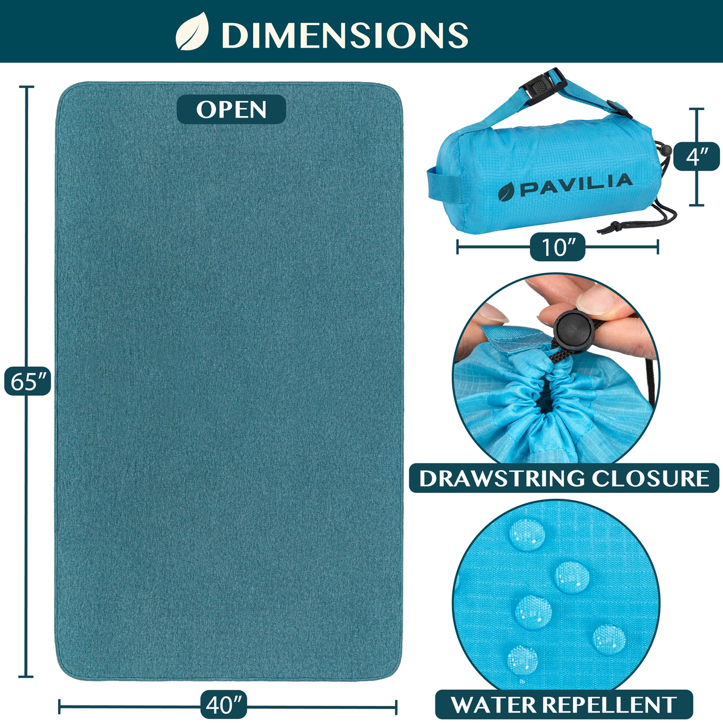 Compact Travel Blanket with Bag