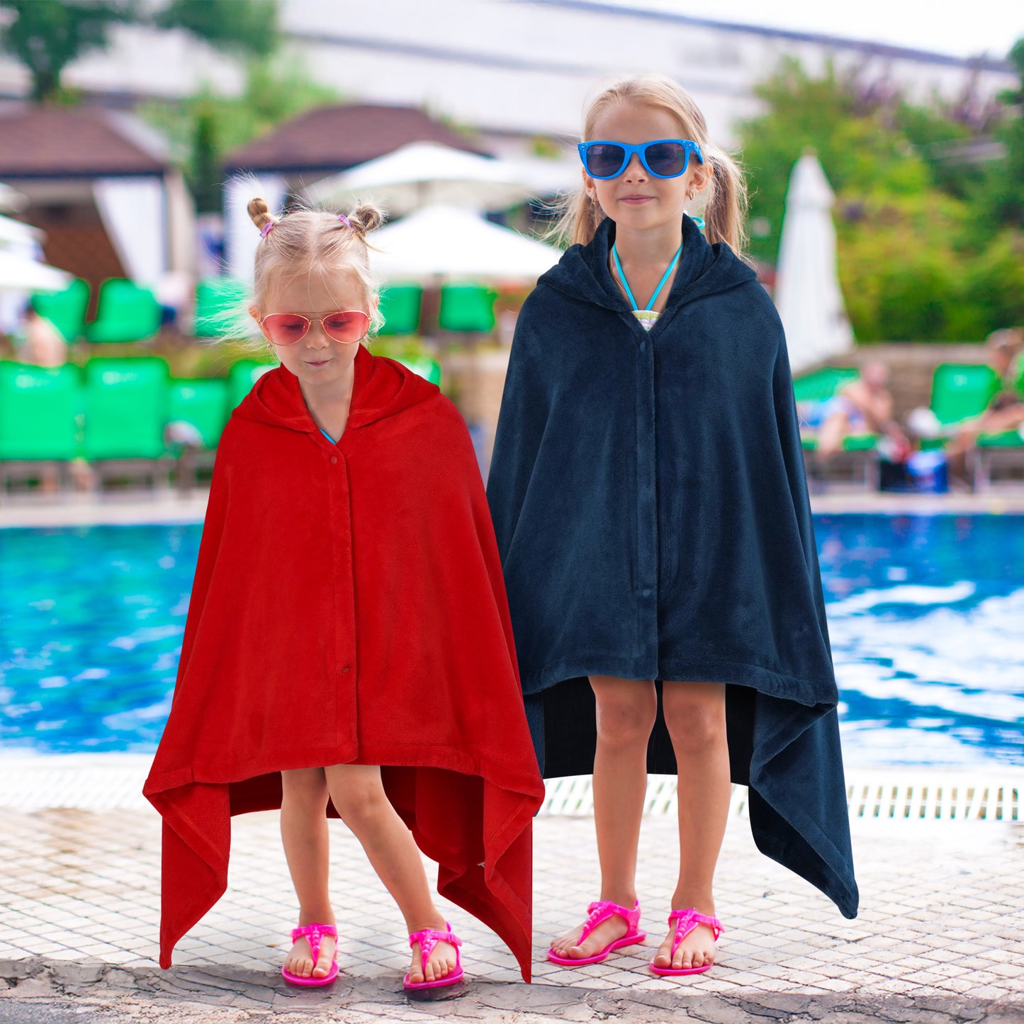 Kid's Fleece Hooded Bath Towel