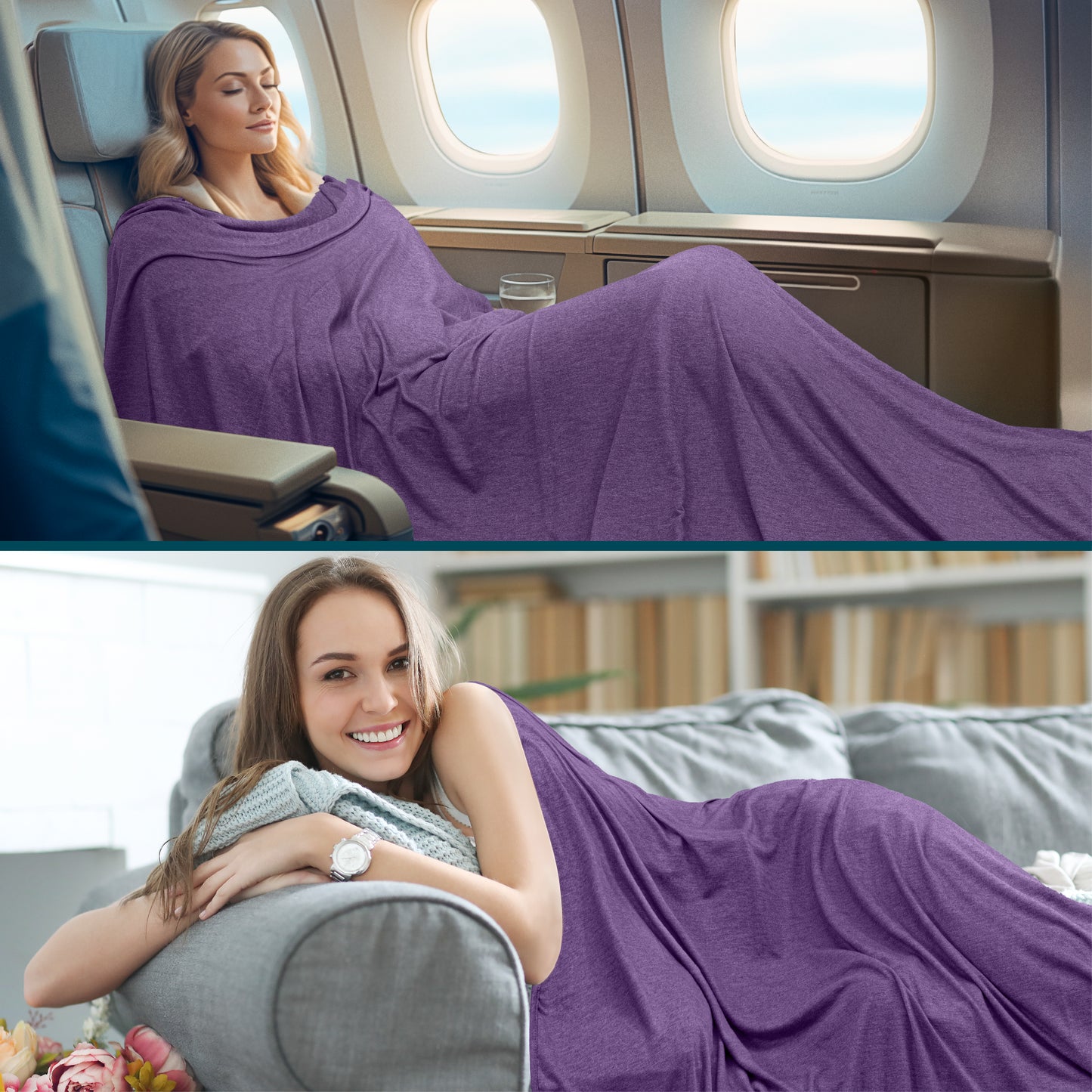 Compact Travel Blanket with Bag