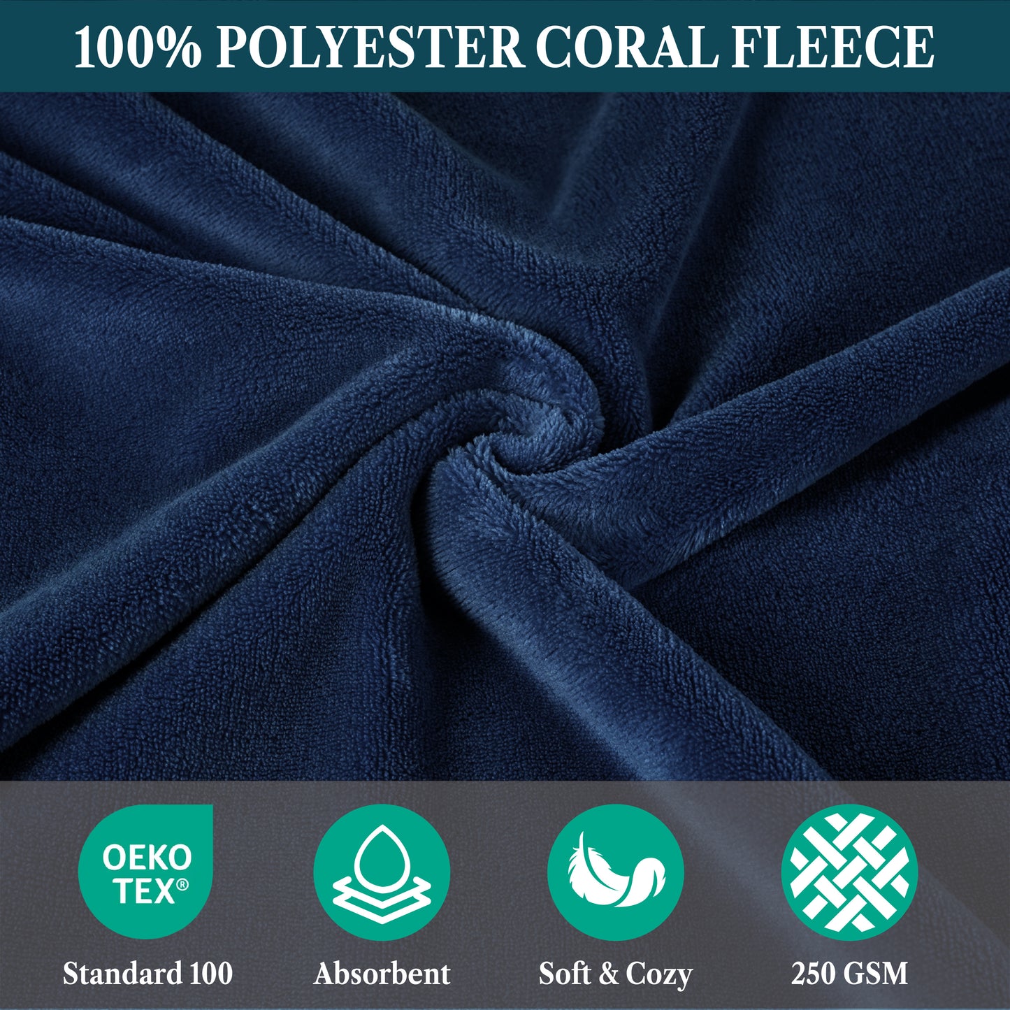 Kid's Fleece Hooded Bath Towel