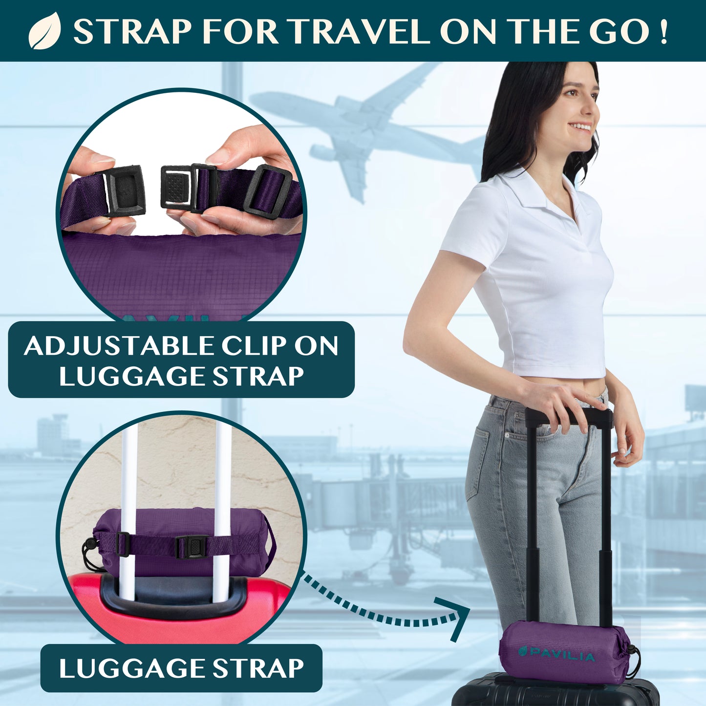 Compact Travel Blanket with Bag