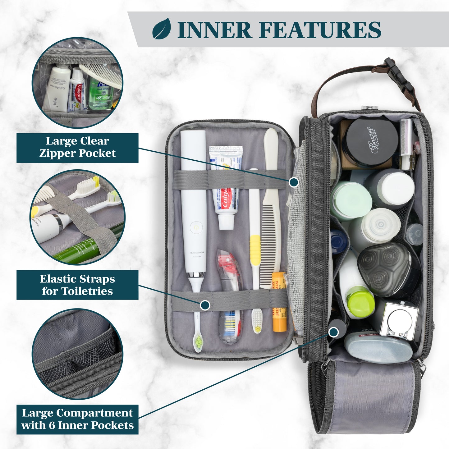 Canvas Dopp Kit Toiletry Bag