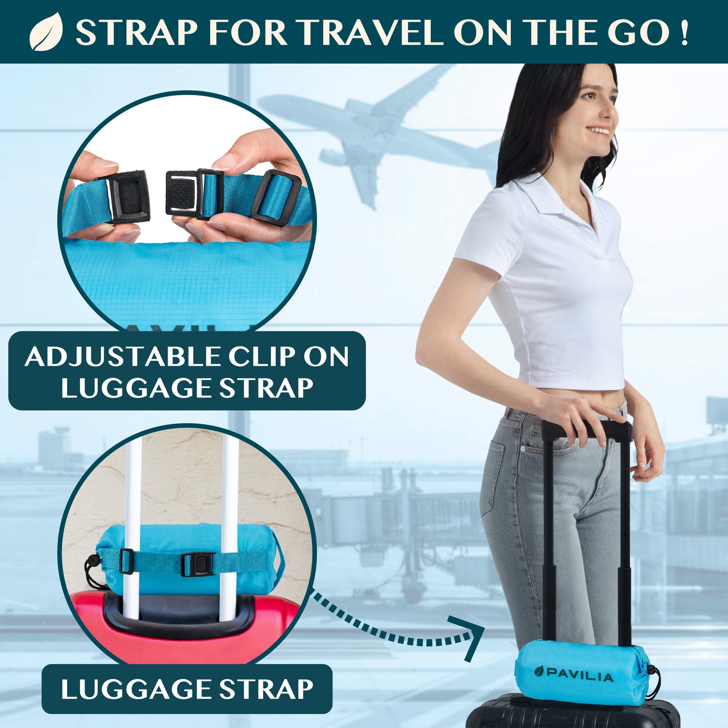 Compact Travel Blanket with Bag