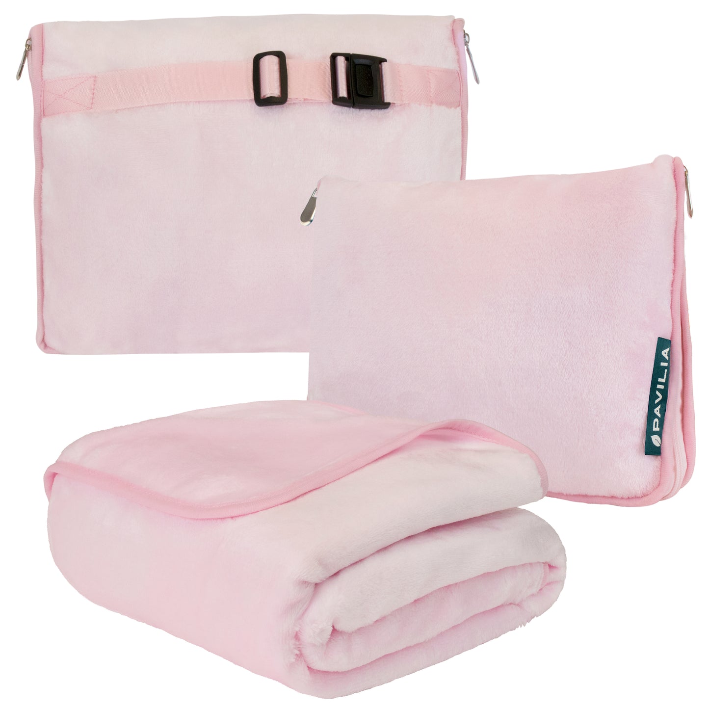 Premium Fleece Travel Blanket Pillow