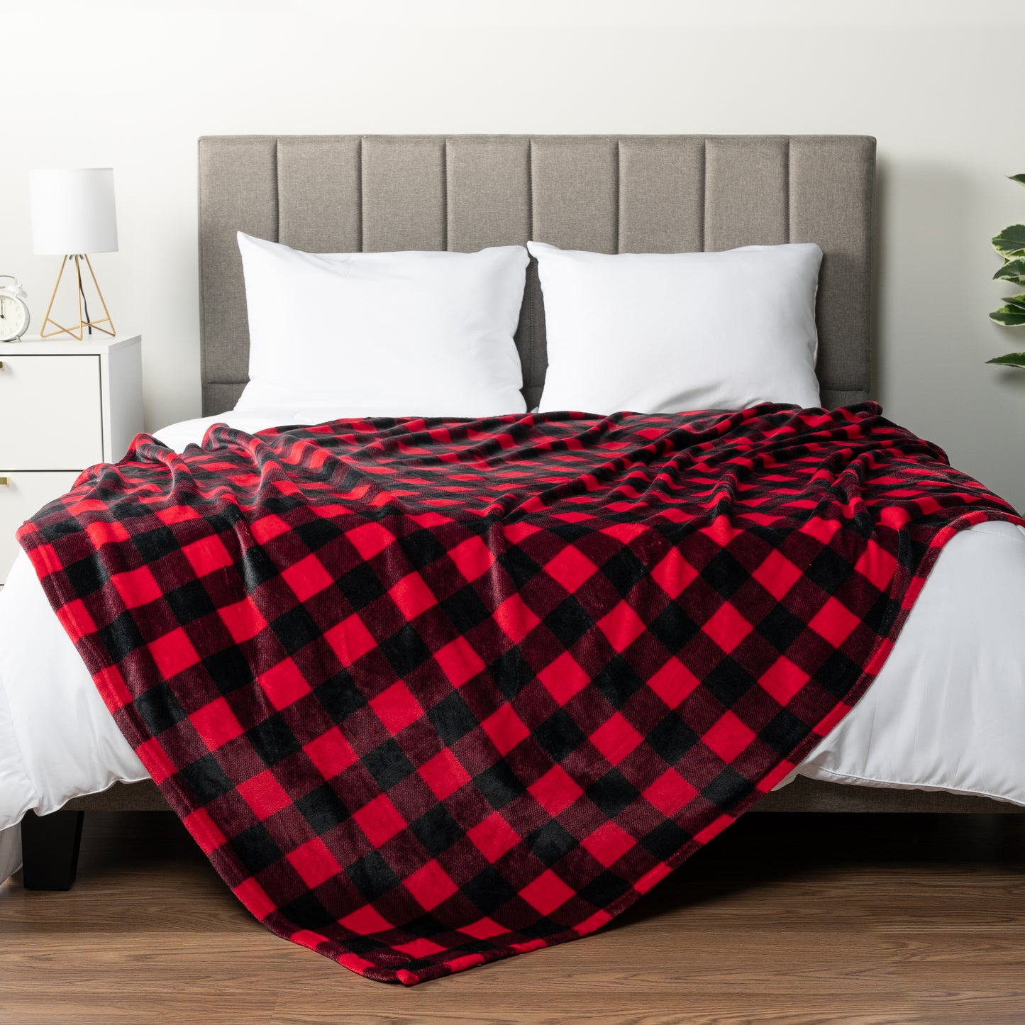Checkered Fleece Blanket