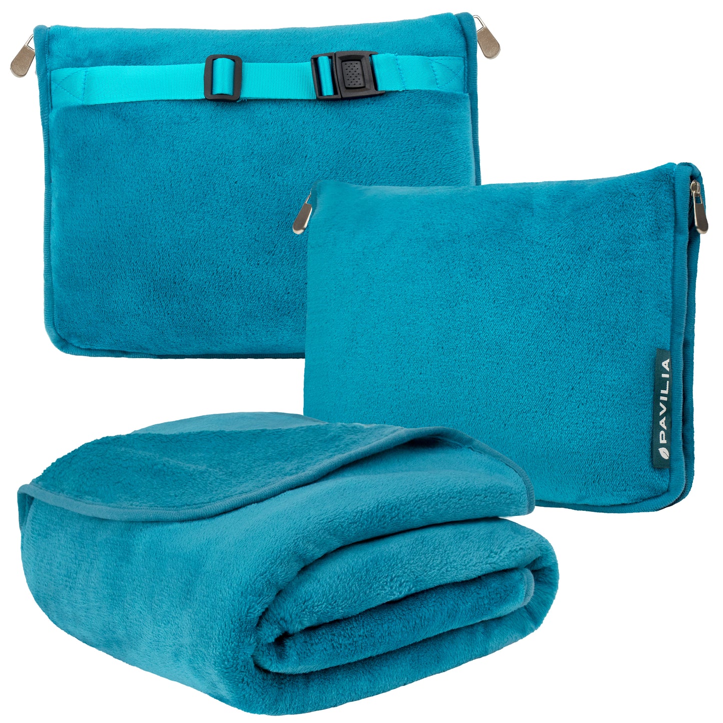 Premium Fleece Travel Blanket Pillow