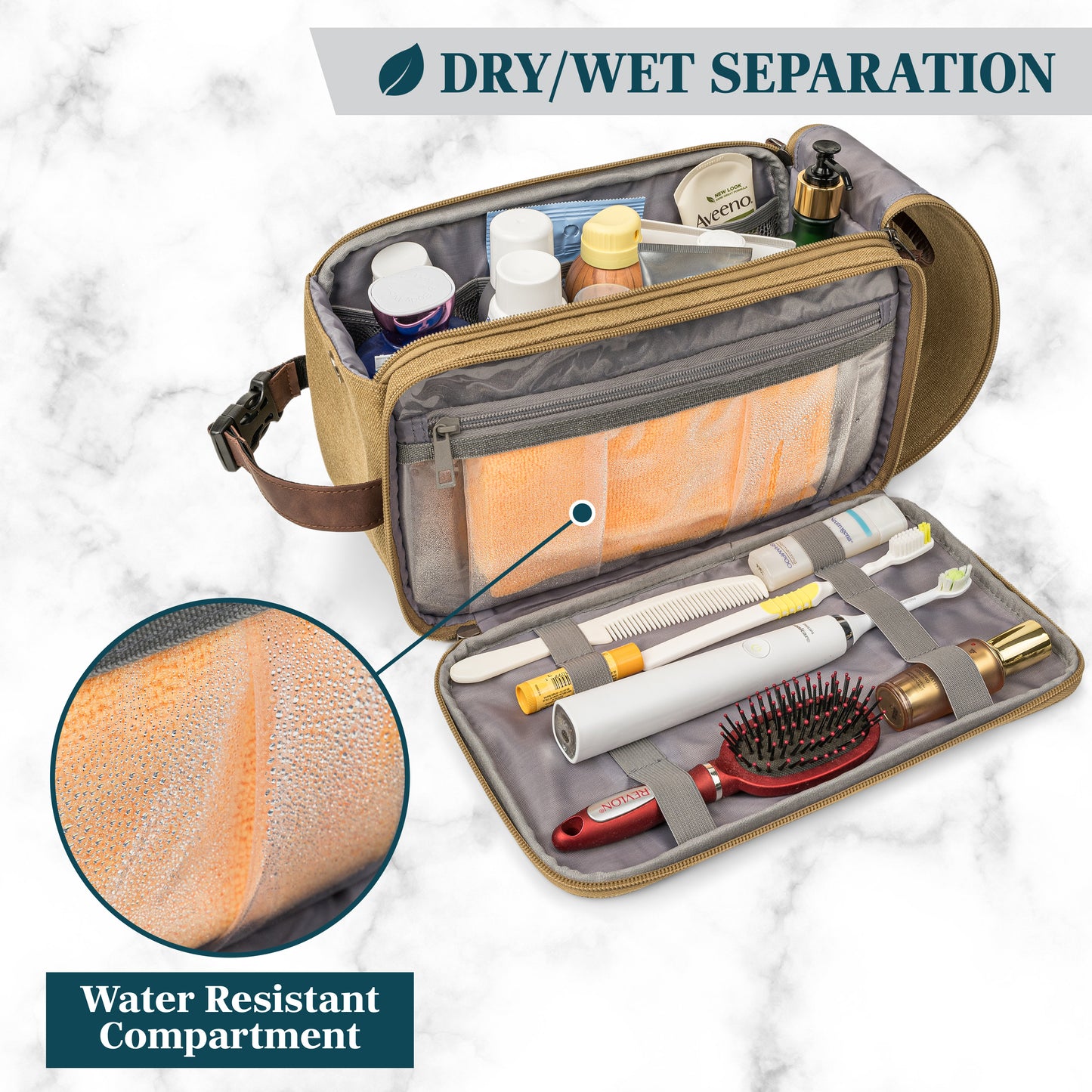 Canvas Dopp Kit Toiletry Bag