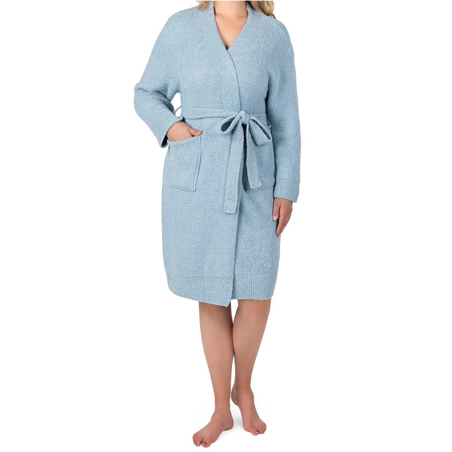 Women's Buttery Soft Knit Short Robe