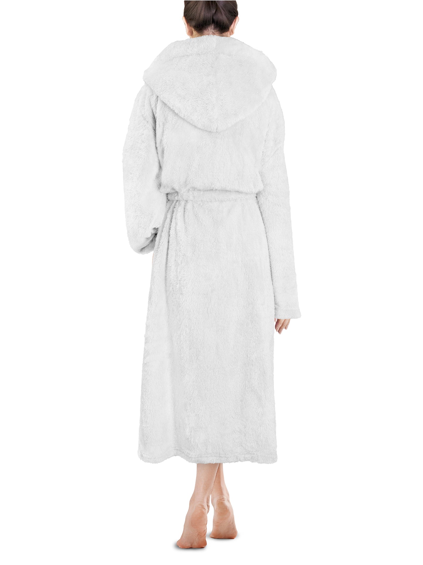 Women's Sherpa Fluffy Robe with Hood