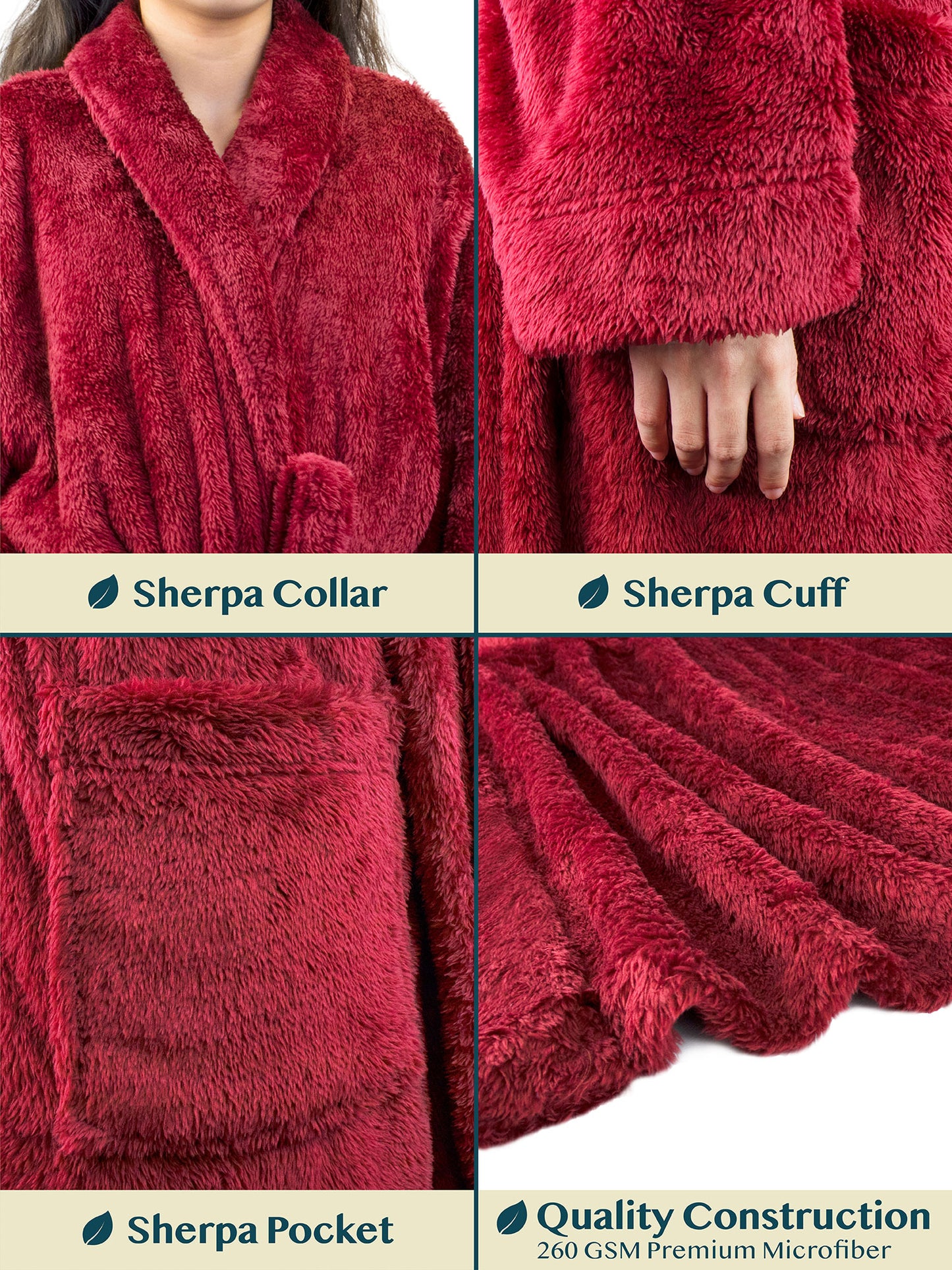 Women's Sherpa Fluffy Robe