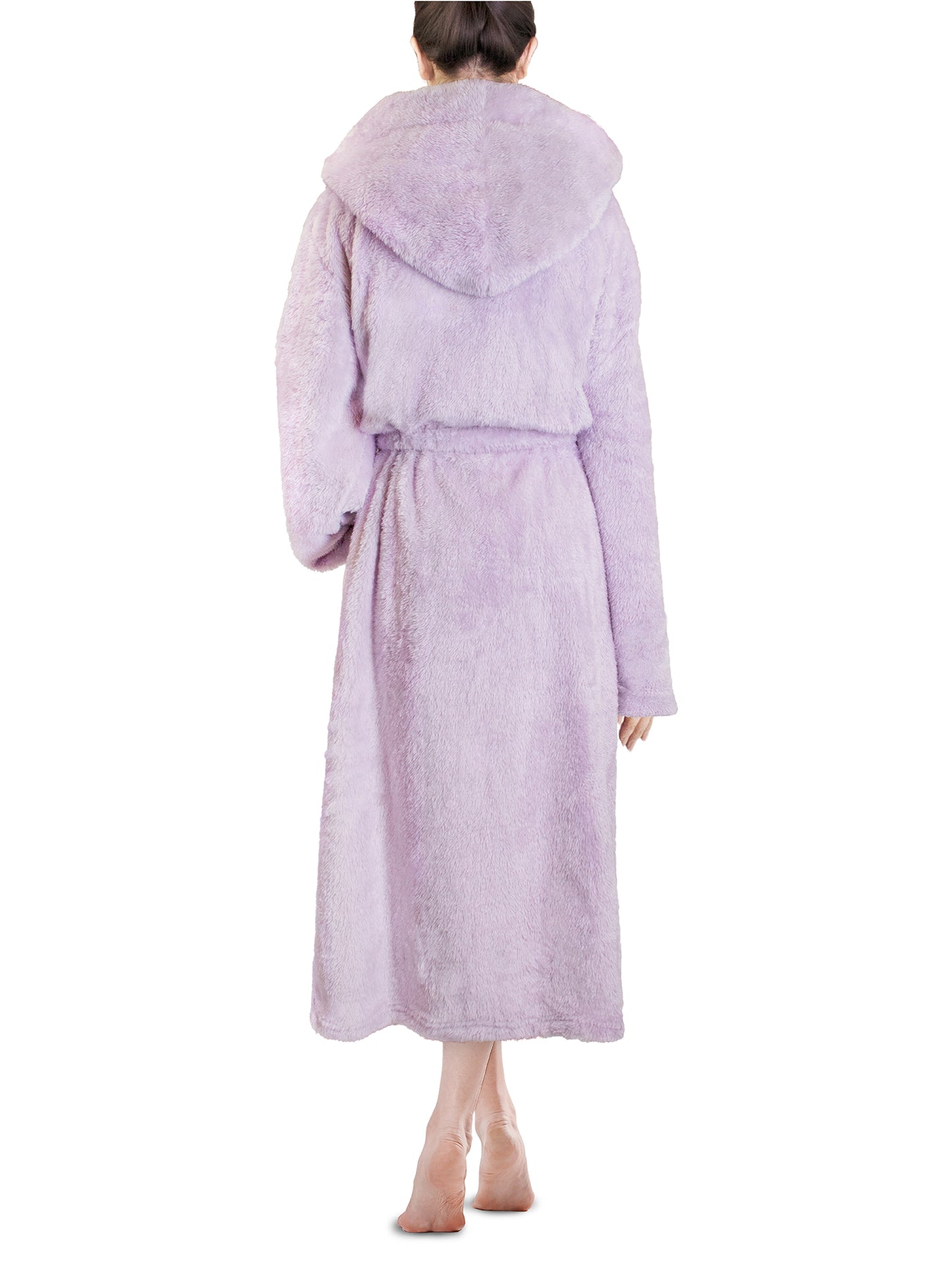 Women's Sherpa Fluffy Robe with Hood