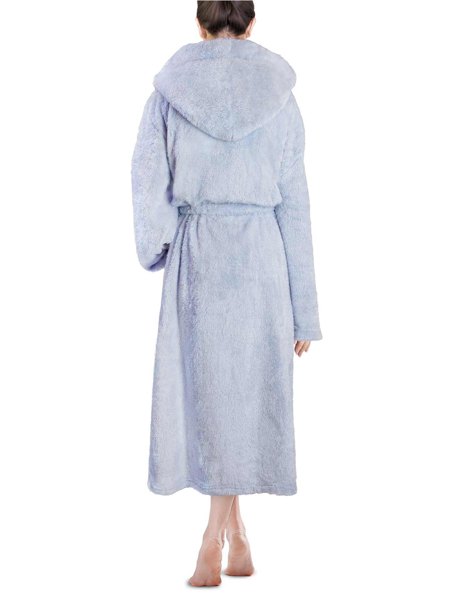 Women's Sherpa Fluffy Robe with Hood
