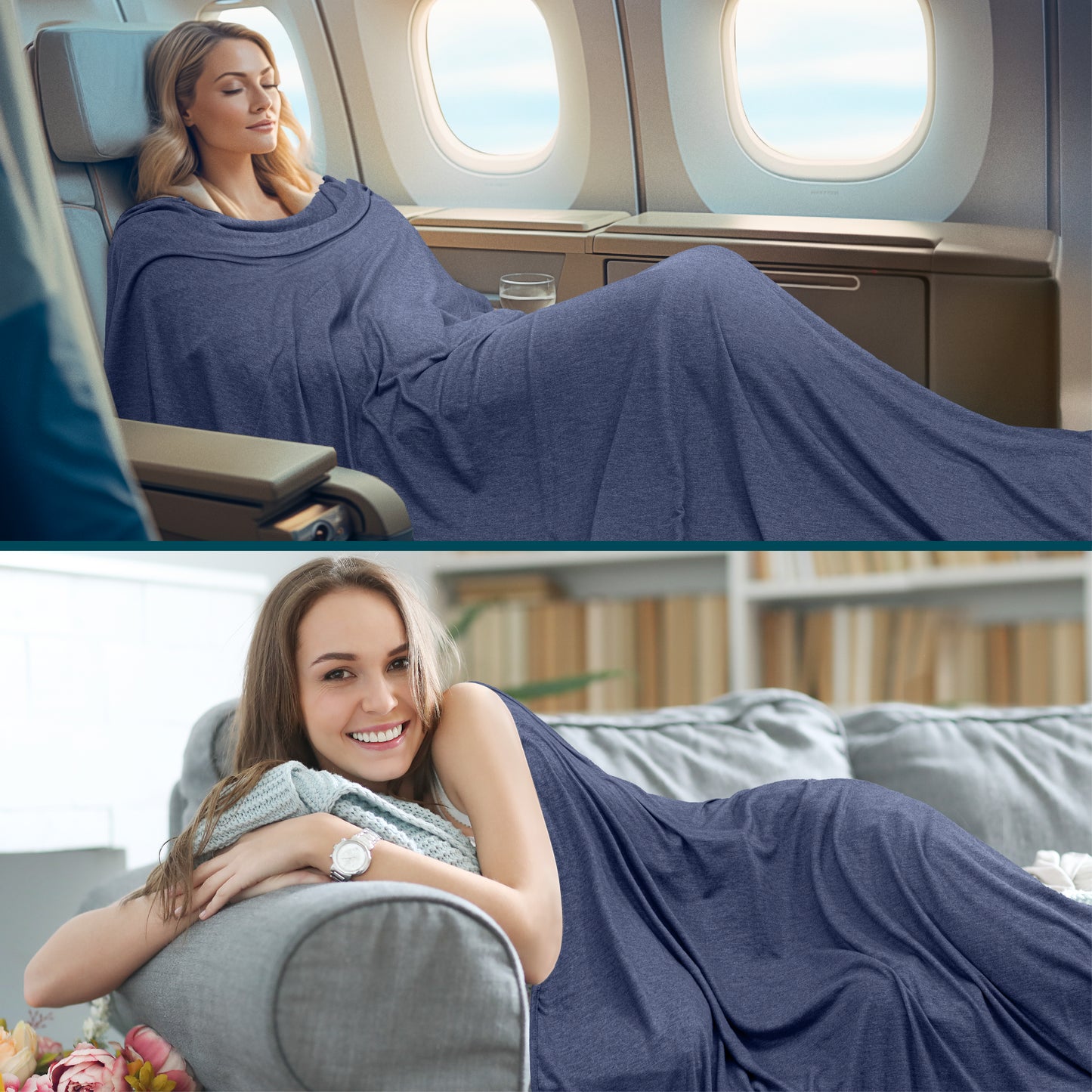 Compact Travel Blanket with Bag