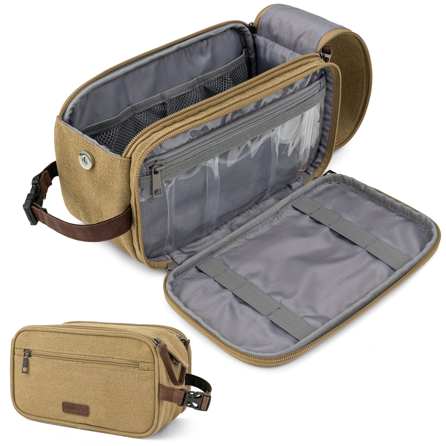 Canvas Dopp Kit Toiletry Bag
