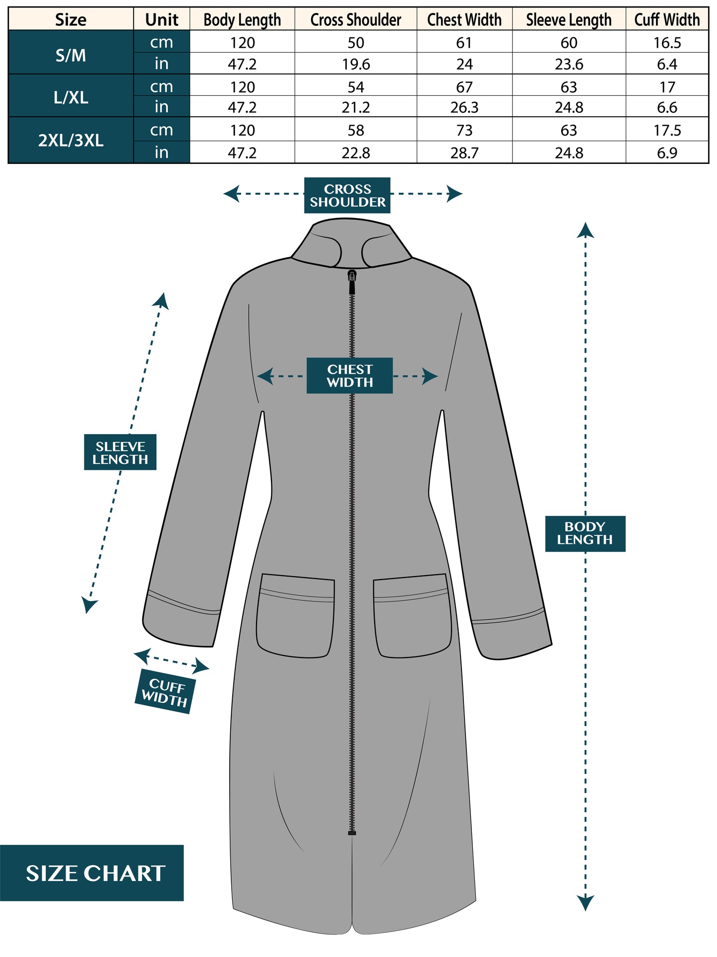 Women's Housecoat Zipper Robe