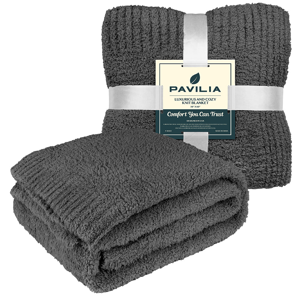 Buttery Soft Fluffy Knit Blanket