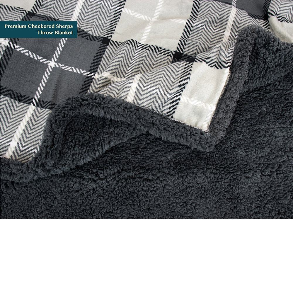 Plaid Sherpa Blanket