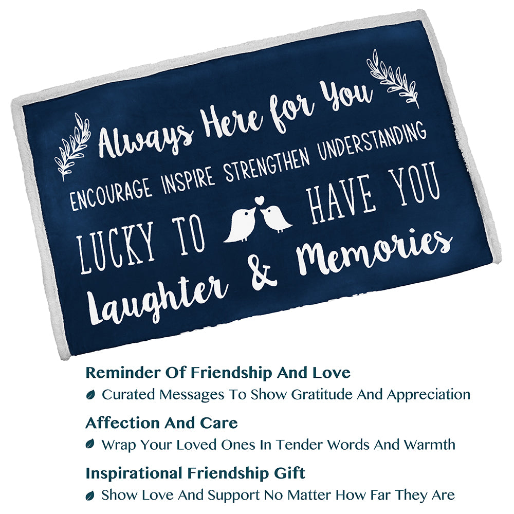 Love and Friendship Throw Blanket