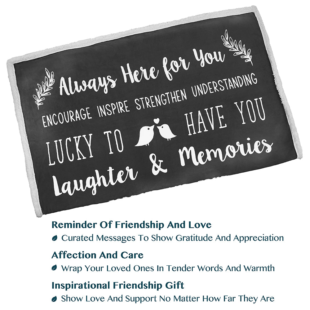 Love and Friendship Throw Blanket