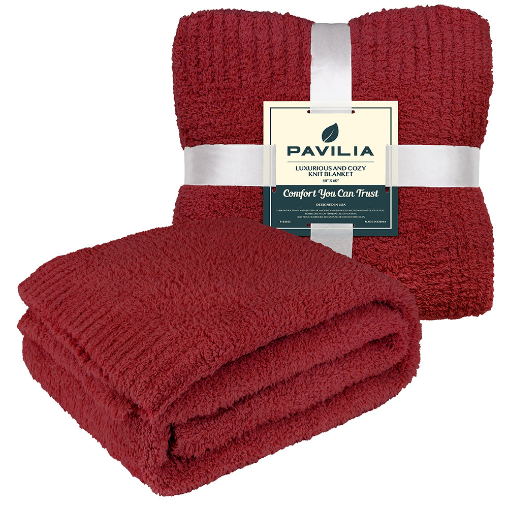 Buttery Soft Fluffy Knit Blanket