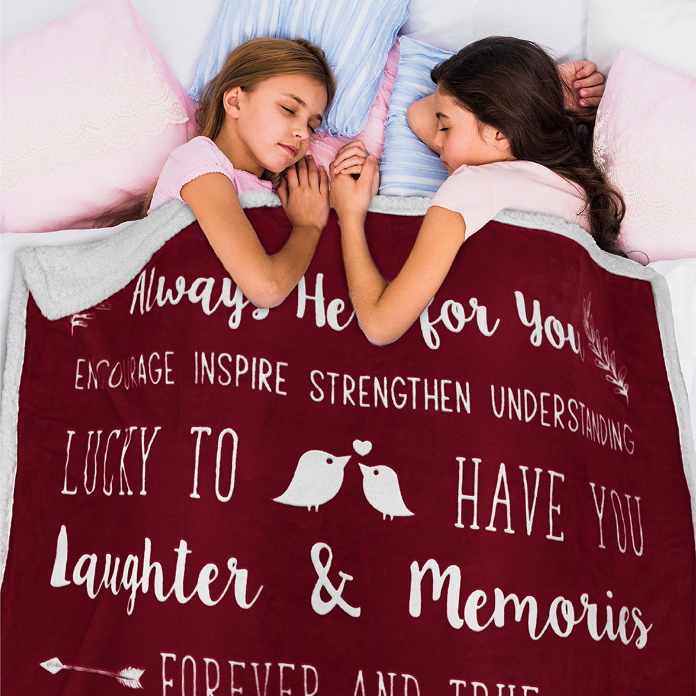 Love and Friendship Throw Blanket