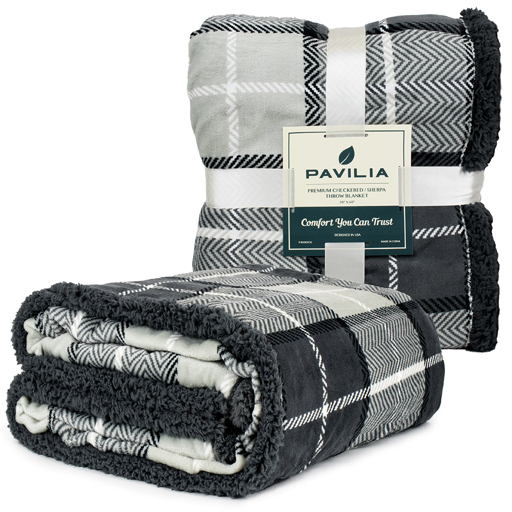 Plaid Sherpa Blanket
