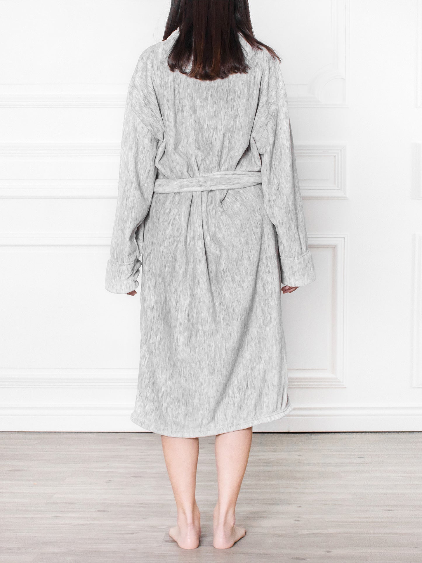 Women's Melange Fleece Robe