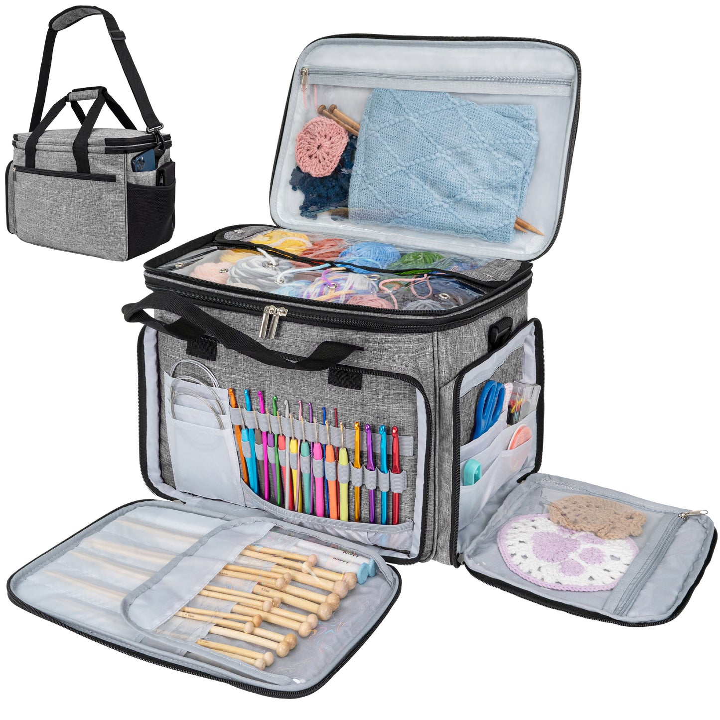Large Yarn Organizer Knitting Bag
