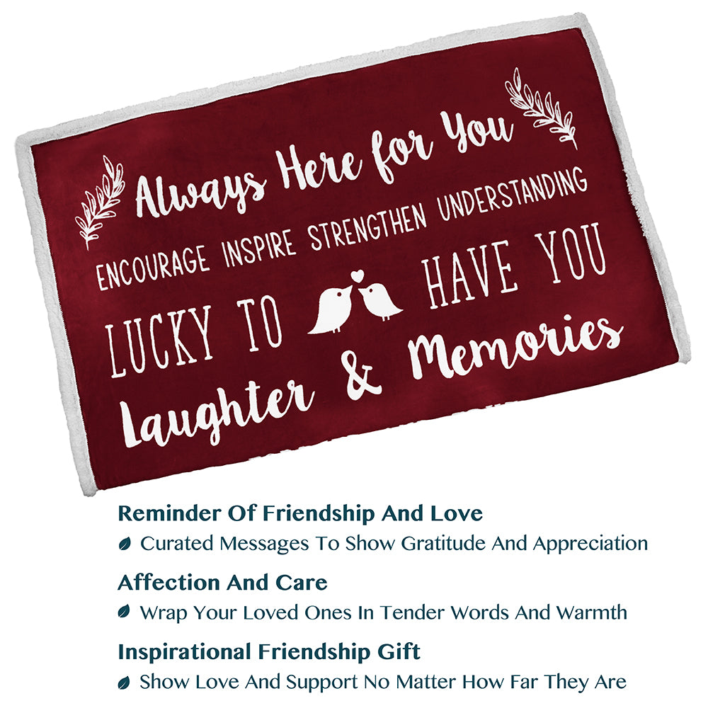 Love and Friendship Throw Blanket