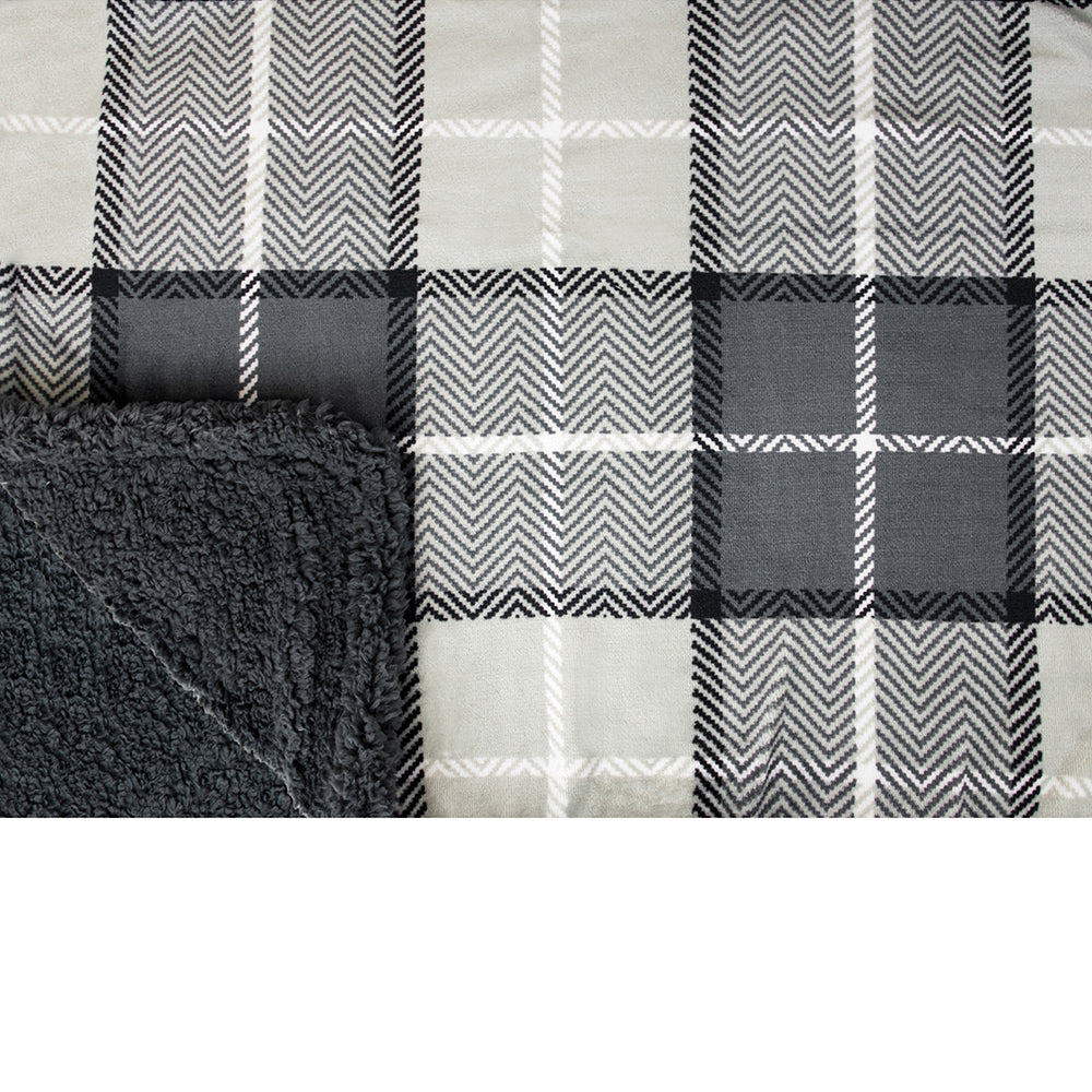 Plaid Sherpa Blanket