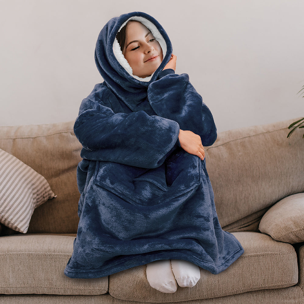 Neck Warmer Sweatshirt Hoodie Blanket