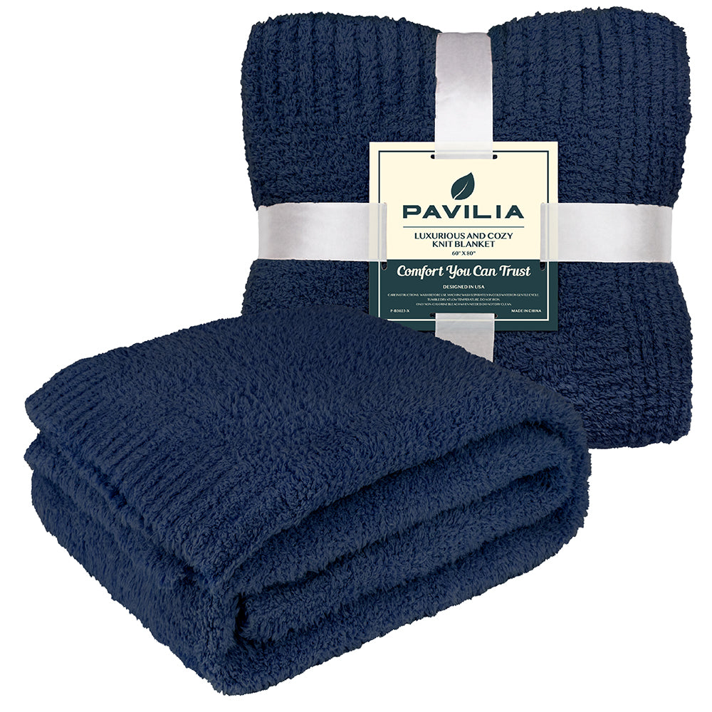 Buttery Soft Fluffy Knit Blanket