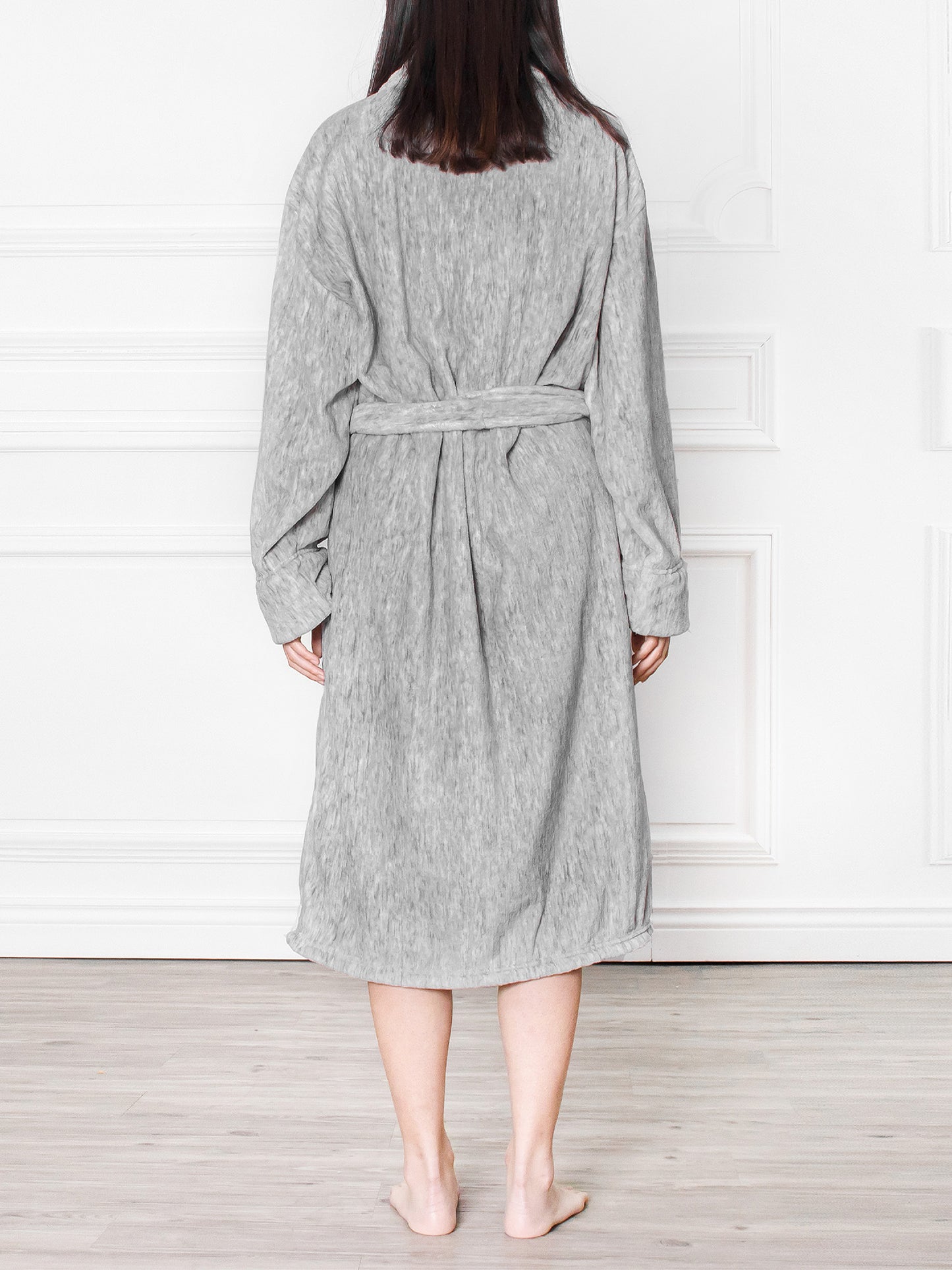 Women's Melange Fleece Robe