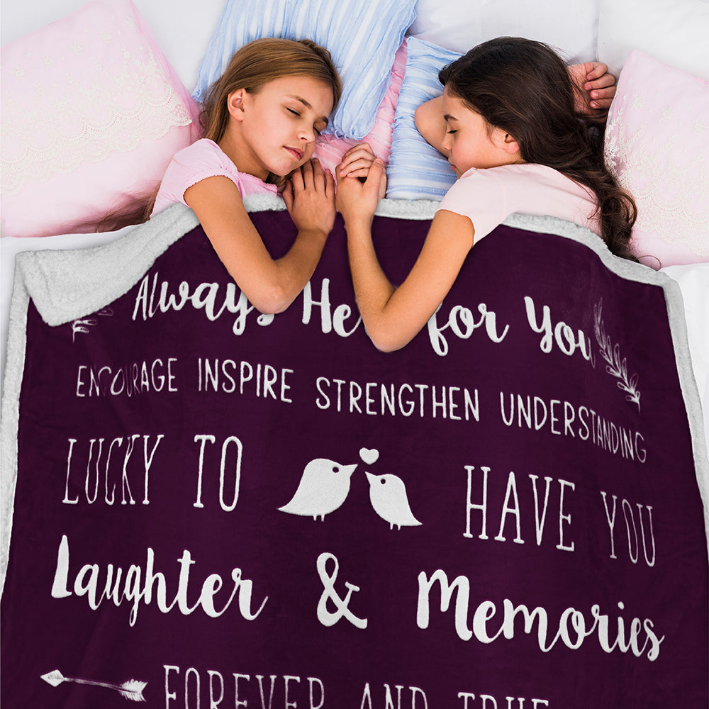 Love and Friendship Throw Blanket